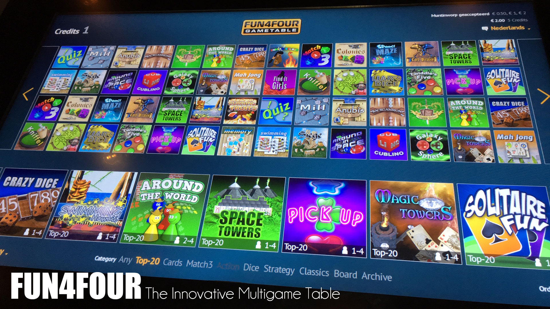 fun4four display on www.fun4four-gametable.com PARS ECOTECH SL 